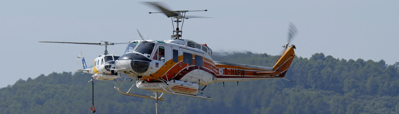 Hélicoptère Pompier - Bell 205 hélicoptère bombardier eau