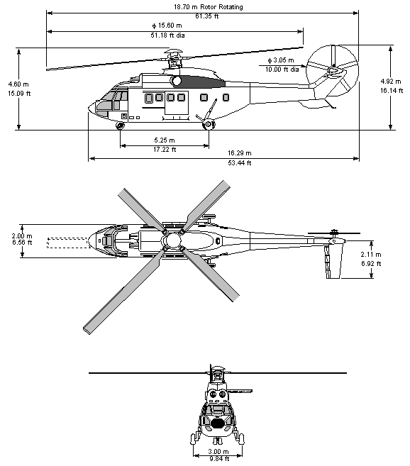 super puma helicopter specifications
