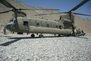 Chinook helicopter afganistan