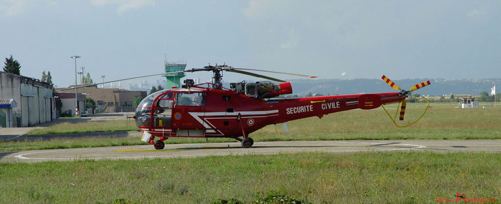 Panoramique Alouette III SA316 B Scurit Civile