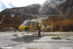 Prparatif pour le vol pour monter les technicien sur le relais de Belvarde